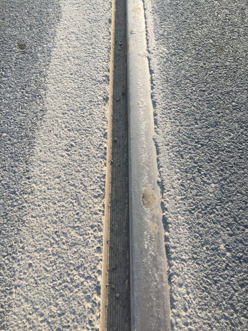 gefrästes Schienenbett